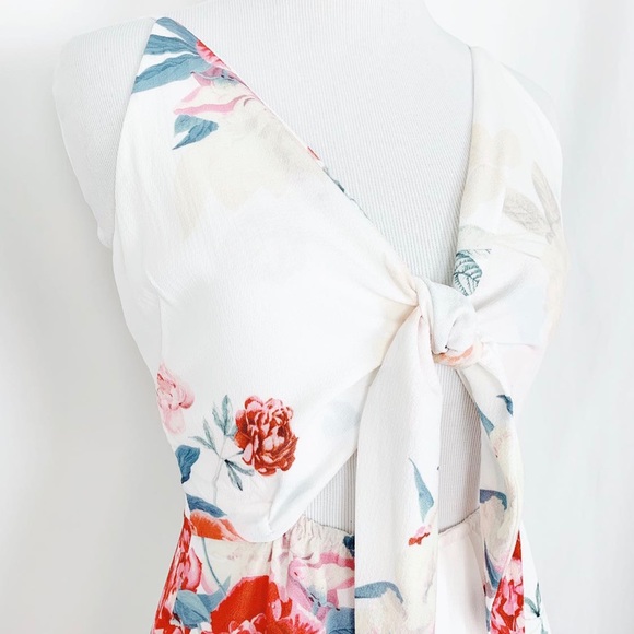 Asymmetrical Front Tie Goddess Dress - Picture 4 of 8